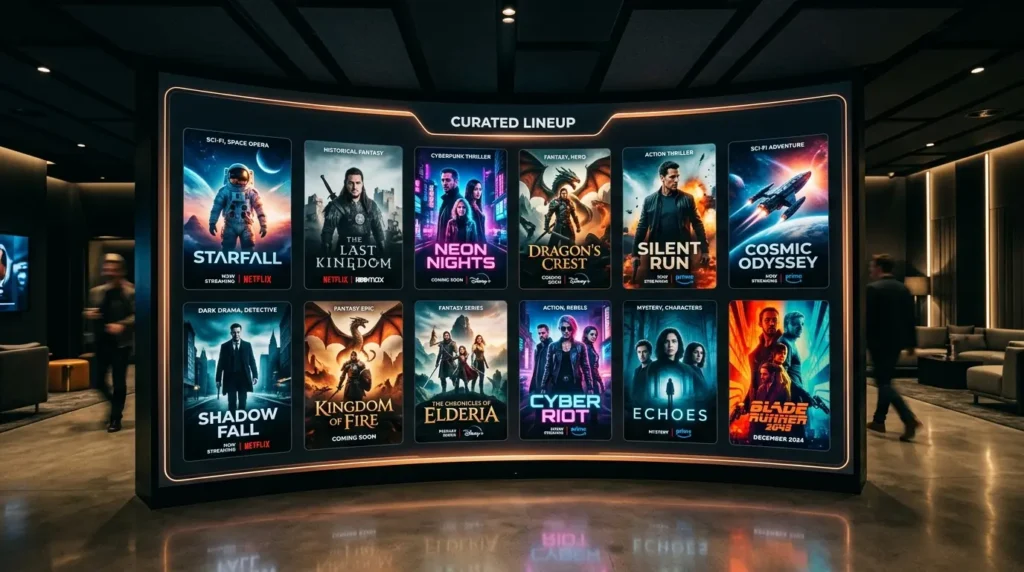 Swoop TV movie and series library